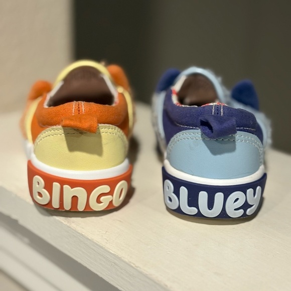 Bluey Bingo Ground Up Shoes Fleece Low-Top Slip-on Tennis Shoes 8C - Picture 7 of 9